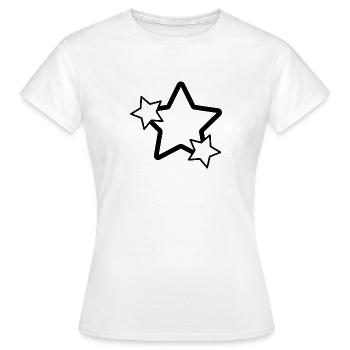 Étoiles - T-shirt Femme - blanc - Devant - AI Model Female 172 dark (172cm)