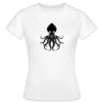 Calmar - T-shirt Femme - blanc - Devant - AI Model Female 172 dark (172cm)