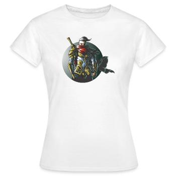 Conception de jeux Warrior Ninja Samurai - T-shirt Femme - blanc - Devant - AI Model Female 172 dark (172cm)