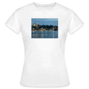 Nuit Bosphore Istanbul - T-shirt Femme - blanc - Devant - AI Model Female 172 dark (172cm)
