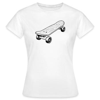 Skateboard Graphics - Women's T-Shirt - white - Front - AI Model Female 172 dark (172cm)