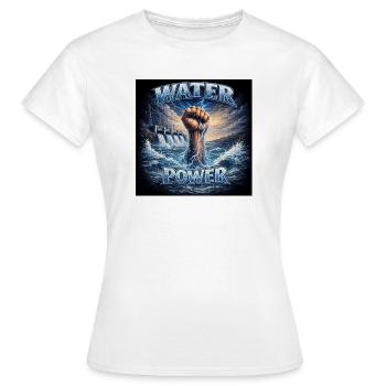 Water Power: Stormy Iron Fist - Women's T-Shirt - white - Front - AI Model Female 172 dark (172cm)