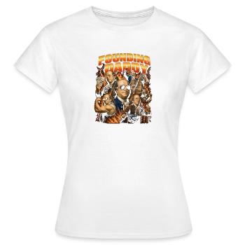 Le père fondateur Ben Franklin, 4 juillet - T-shirt Femme - blanc - Devant - AI Model Female 172 dark (172cm)