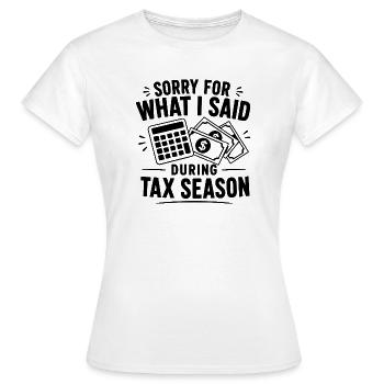 Tax Accountant Gift for CPA Professional - Women's T-Shirt - white - Front - AI Model Female 172 dark (172cm)