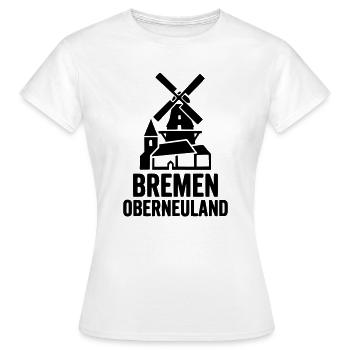Oberneuland Bremen Skyline - Frauen T-Shirt - Weiß - Vorne - AI Model Female 172 dark (172cm)