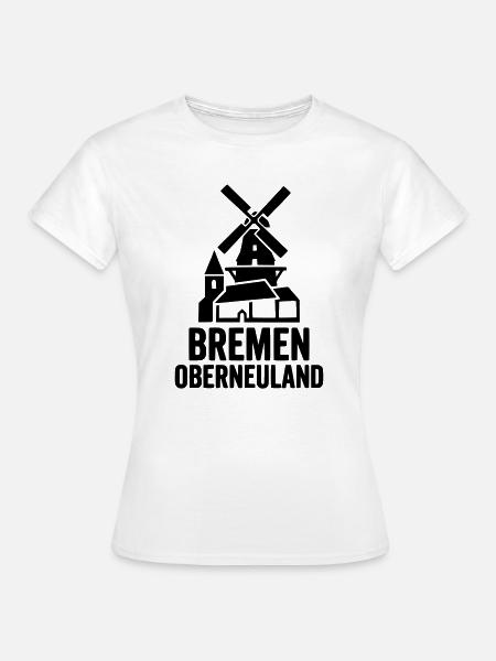 Oberneuland Bremen Skyline - Frauen T-Shirt - Weiß