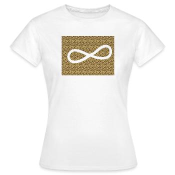 Leopard Infinity Pattern - Women's T-Shirt - white - Front - AI Model Female 172 dark (172cm)