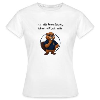 Benno Biber Banker - Dispokredite - Frauen T-Shirt - Weiß - Vorne - AI Model Female 172 dark (172cm)