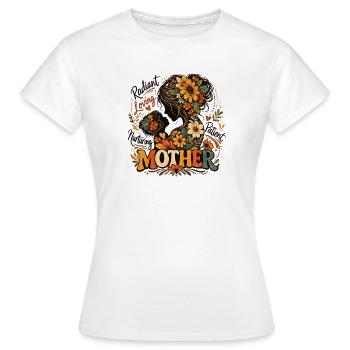 Radiant Mother Flowers Silhouette - Women's T-Shirt - white - Front - AI Model Female 172 dark (172cm)