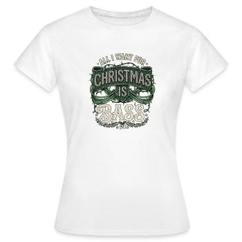 Christmas Bass - Women's T-Shirt - white - Front - AI Model Female 172 dark (172cm)