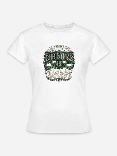 Christmas Bass - Frauen T-Shirt - Weiß