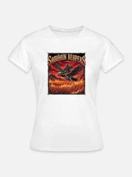 Heavy Metal Halloween - Frauen T-Shirt - Weiß
