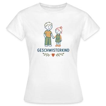 Geschwisterkind Geschwisterliebe - Frauen T-Shirt - Weiß - Vorne - AI Model Female 172 dark (172cm)