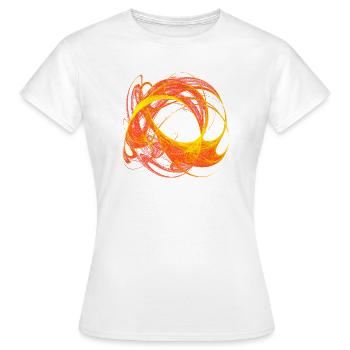 Chaosglut – Chaos Theory - Women's T-Shirt - white - Front - AI Model Female 172 dark (172cm)