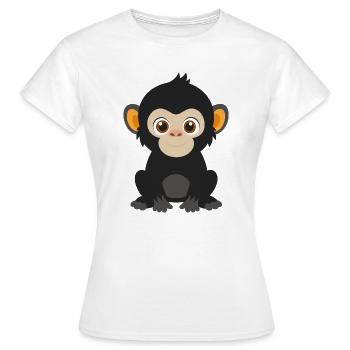 Baby-Gorilla - Frauen T-Shirt - Weiß - Vorne - AI Model Female 172 dark (172cm)