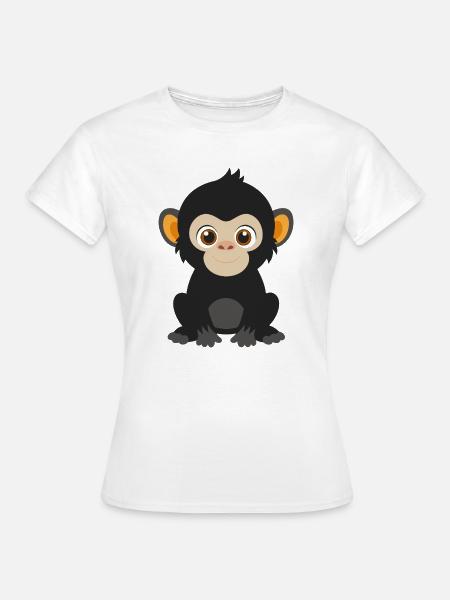 Baby-Gorilla - Frauen T-Shirt - Weiß