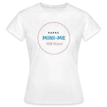 Papa, MIINI-ME - T-shirt Femme - blanc - Devant - AI Model Female 172 dark (172cm)