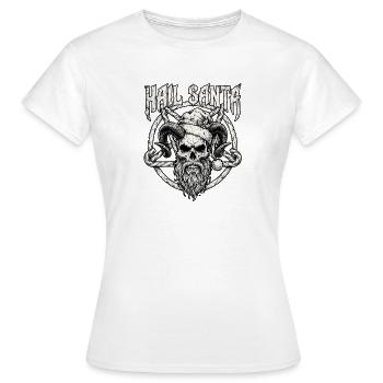 Père Noël en métal - T-shirt Femme - blanc - Devant - AI Model Female 172 dark (172cm)
