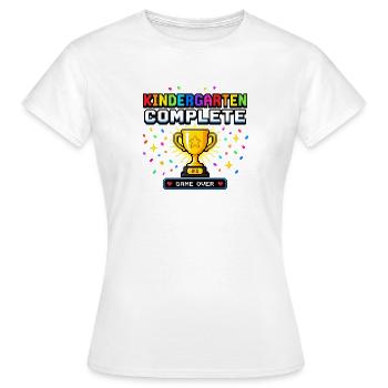 Kindergarten Complete Cup 8-Bit – Gaming Design - Women's T-Shirt - white - Front - AI Model Female 172 dark (172cm)
