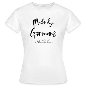 Fabriqué par des Allemands - T-shirt Femme - blanc - Devant - AI Model Female 172 dark (172cm)
