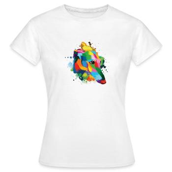 Greyhound Greyhound Retro Vintage Dog Greyhound - Women's T-Shirt - white - Front - AI Model Female 172 dark (172cm)