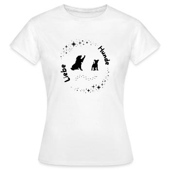 Dog love - Women's T-Shirt - white - Front - AI Model Female 172 dark (172cm)