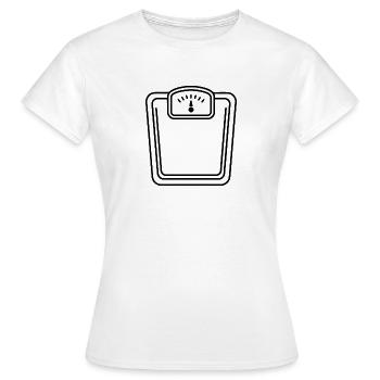 Balance de salle de bain - T-shirt Femme - blanc - Devant - AI Model Female 172 dark (172cm)