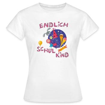 Schulkind Einschulung - Frauen T-Shirt - Weiß - Vorne - AI Model Female 172 dark (172cm)