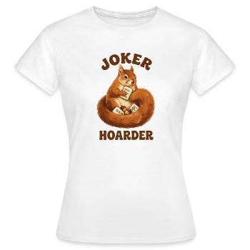 Mahjong Joker Écureuil Accumulateur - T-shirt Femme - blanc - Devant - AI Model Female 172 dark (172cm)