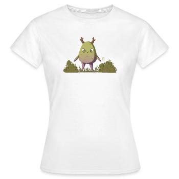 Mossy Forest Creature/Nature Creature - Women's T-Shirt - white - Front - AI Model Female 172 dark (172cm)