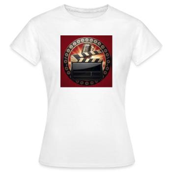 Retro Cinema Clapboard - Women's T-Shirt - white - Front - AI Model Female 172 dark (172cm)