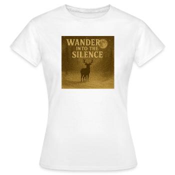 Errer dans le silence - T-shirt Femme - blanc - Devant - AI Model Female 172 dark (172cm)