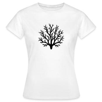 corail - T-shirt Femme - blanc - Devant - AI Model Female 172 dark (172cm)