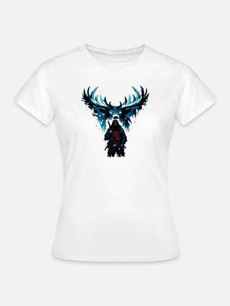 Nachtflug Blauer Phönix - Frauen T-Shirt - Weiß