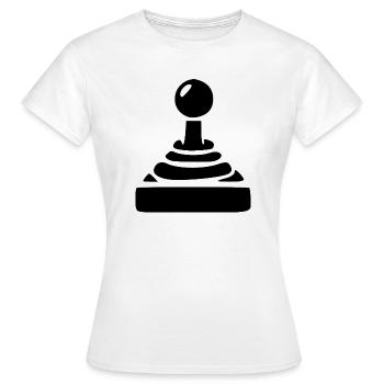 Joueur cadeau joystick - T-shirt Femme - blanc - Devant - AI Model Female 172 dark (172cm)
