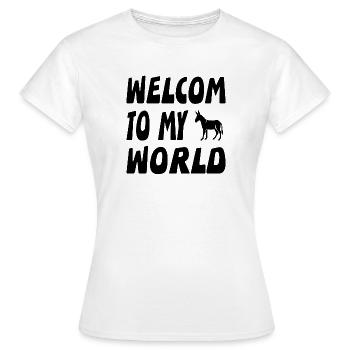âne - T-shirt Femme - blanc - Devant - AI Model Female 172 dark (172cm)