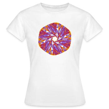 Étoile Lumineuse – Attracteur Étrange - T-shirt Femme - blanc - Devant - AI Model Female 172 dark (172cm)