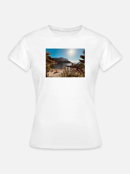 Sunny Beach Bay - Frauen T-Shirt - Weiß