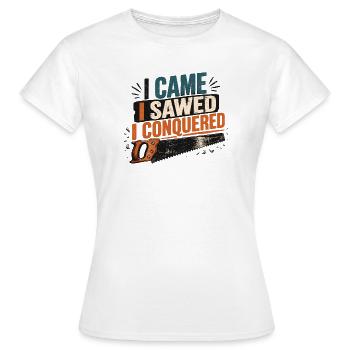 Cadeau de menuisier pour le menuisier - T-shirt Femme - blanc - Devant - AI Model Female 172 dark (172cm)