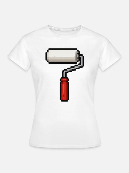 Farbrollen Kunstdesign - Frauen T-Shirt - Weiß