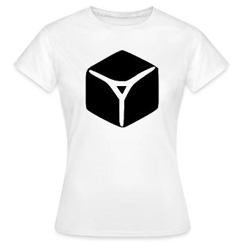 Eiswürfel Eis Geschenk  - T-shirt Femme - blanc - Devant - AI Model Female 172 dark (172cm)