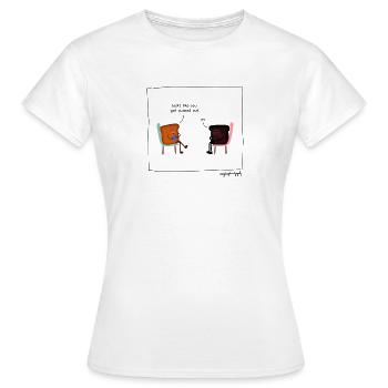 Toast au médecin - T-shirt Femme - blanc - Devant - AI Model Female 172 dark (172cm)