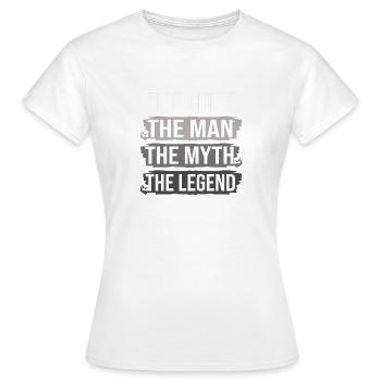 Pompier pour l’anniversaire des enfants du camion de pompiers - T-shirt Femme - blanc - Devant - AI Model Female 172 dark (172cm)