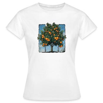 Orange tree - Women's T-Shirt - white - Front - AI Model Female 172 dark (172cm)