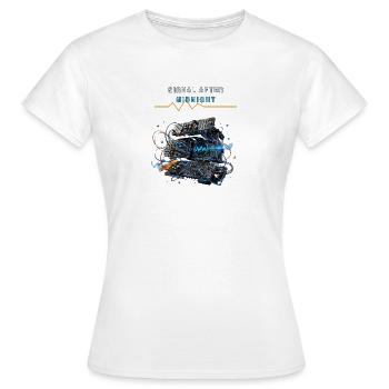 Signal After Midnight Électronique nocturne - T-shirt Femme - blanc - Devant - AI Model Female 172 dark (172cm)