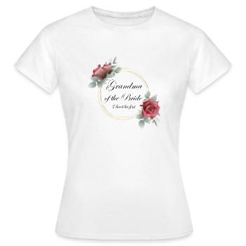 Grandma Bride Roses - Women's T-Shirt - white - Front - AI Model Female 172 dark (172cm)