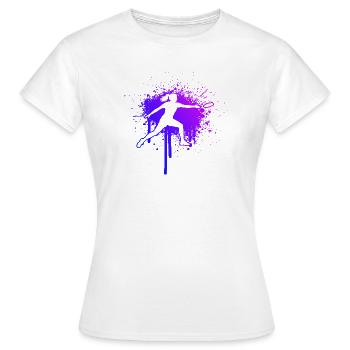 Idée de cadeau pour le disc golf pour un athlète de disc - T-shirt Femme - blanc - Devant - AI Model Female 172 dark (172cm)