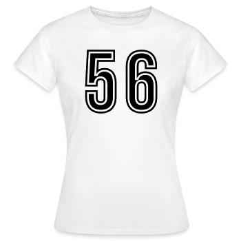 56 Symbole numérique - T-shirt Femme - blanc - Devant - AI Model Female 172 dark (172cm)