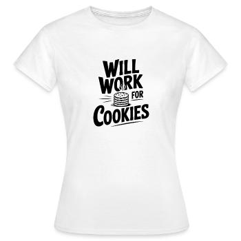Ça marchera pour les cookies - T-shirt Femme - blanc - Devant - AI Model Female 172 dark (172cm)