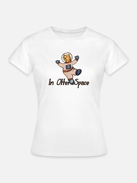In Otter Space Astronaut - Frauen T-Shirt - Weiß